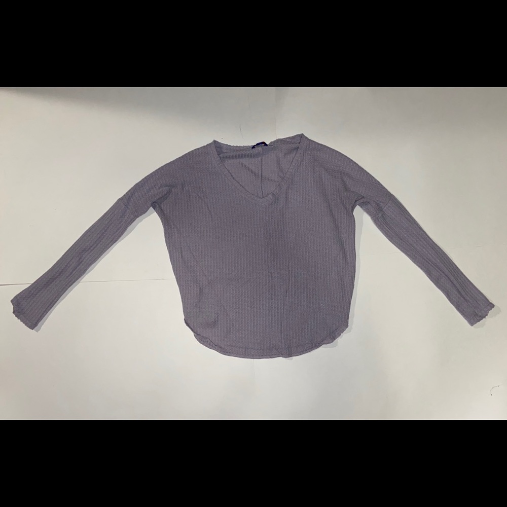 Purple v neck sweater